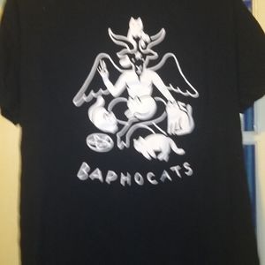Hot topic Baphomet cat shirt size L